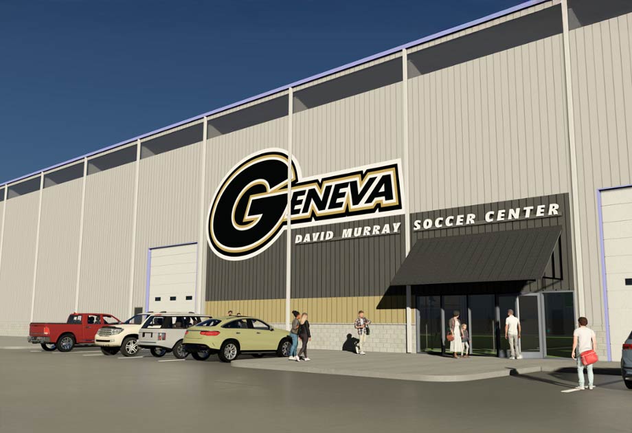 Render of the Soccer Center Building Exterior